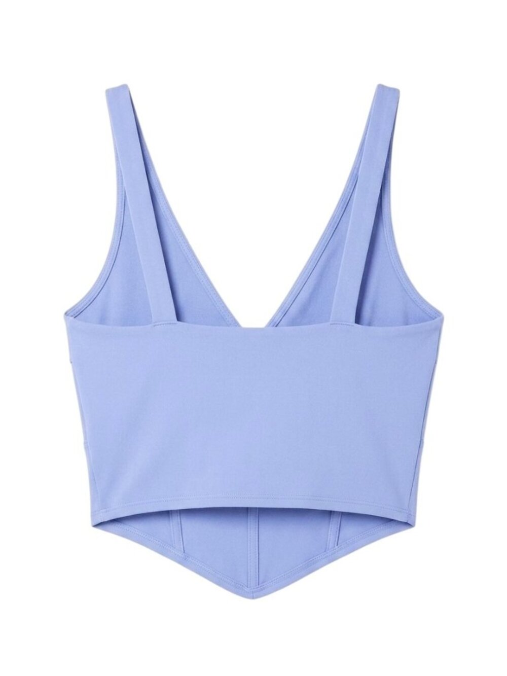 ABERCROMBIE & FITCH Blue Plunge Corset Tank, Size Small - NWT - Picture 2 of 6